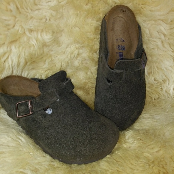 Birkenstock Shoes - Birkenstock Boston Mocha soft bed clog shoes 5 35